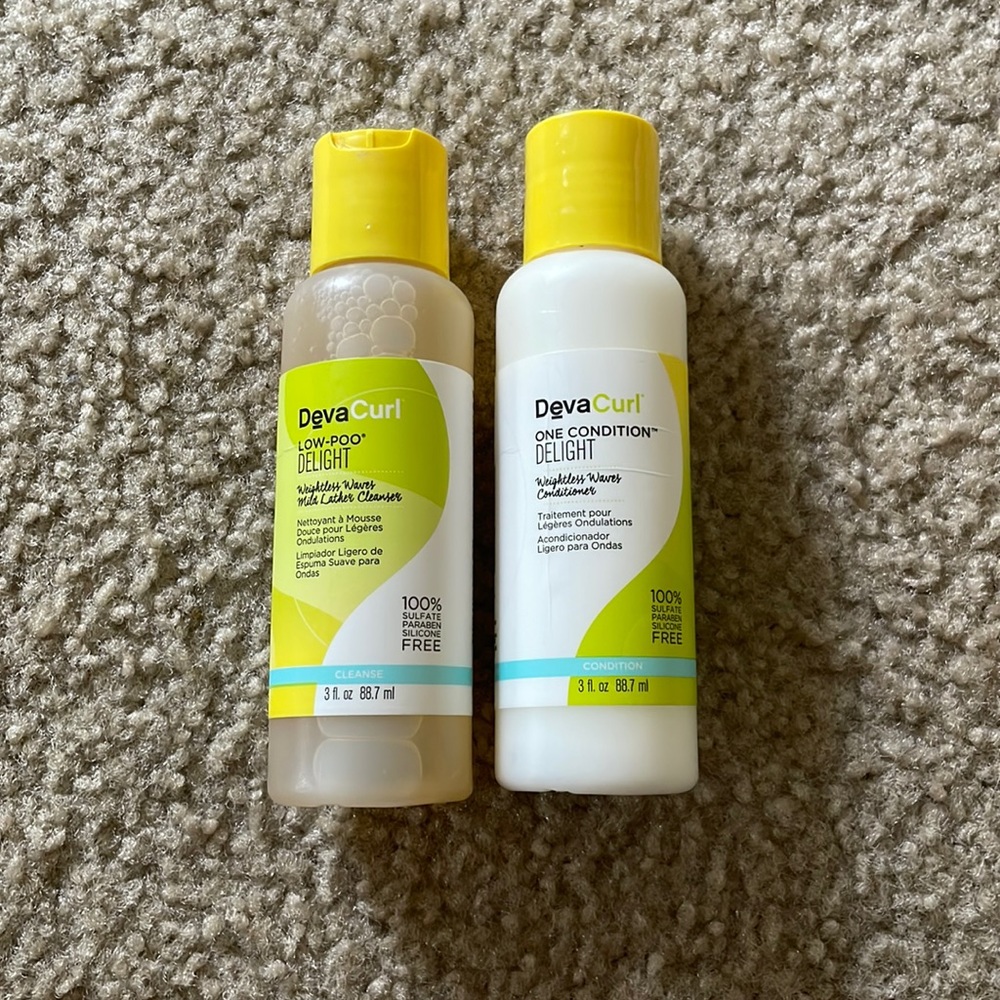 DevaCurl Travel Size Weightless Waves Cleanser and Coniditoner